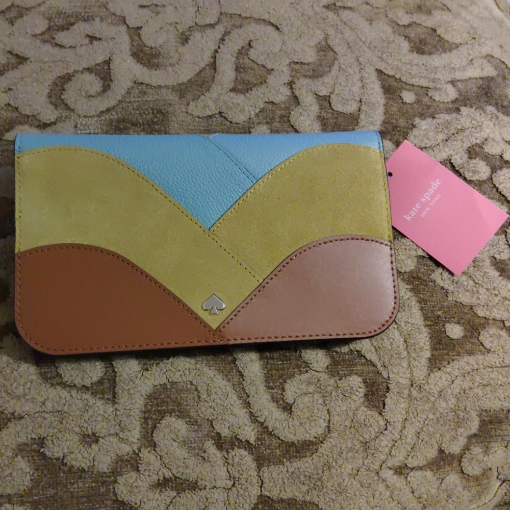 KATE SPADE Nadine Patchwork Medium Clutch Wallet